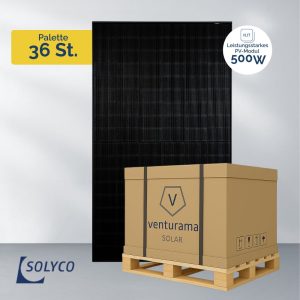 SOLYCO-500-W-Palette- SOLYCO R-BG 500 W – PV Modul HJT Glas-Glas Full Black | Palette - SOLYCO-500-W-Palette-