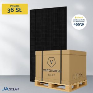 Vorlage JA Solar 455W bifazial Glas-Glas JAM54D41 LB Full Black Solarmodul Palette - Vorlage