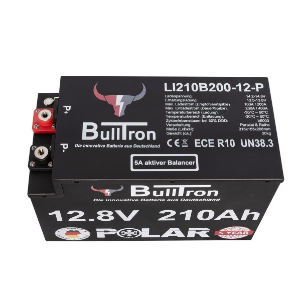 BullTron 210Ah Polar LiFePO4 12,8V Versorgerbatterie 200A - bulltron-210ah-polar-lifepo4-12-8v-versorgerbatterie-200a-23407-5