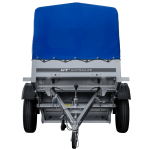 Anhänger 150 KIPP 150×106 cm [mit blauer Hochplane, Hochspriegel und Stützrad] - ger_pl_Anhanger-150-KIPP-150x106-cm-mit-blau