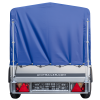 Anhänger Garden Trailer 200 KIPP 200×106 cm 750 kg [mit Hochspriegel, blauer Hochplane und Stützrad] - ger_pl_Anhanger-Garden