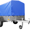 Anhänger mit Plane GARDEN TRAILER 201 KIPP [mit Stützrad, blauer Hochplane und Hochspriegel] - ger_pl_Anhanger-mit-Plane-GARD