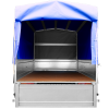 Anhänger mit Plane GARDEN TRAILER 201 KIPP [mit Stützrad, blauer Hochplane und Hochspriegel] - ger_pl_Anhanger-mit-Plane-GARD