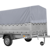 Einachsanhänger 264×150 UNITRAILER GARDEN 265 KIPP mit zusätzlichen Bordwänden, H-800-Rahmen und grauer Plane - ger_pl_Einach