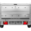 Einachsiger Anhänger auf Blattfedern 230×125 UNITRAILER GARDEN 230/R KIPP mit BIS-Seitenwänden und Aluminiumabdeckung - ger_p