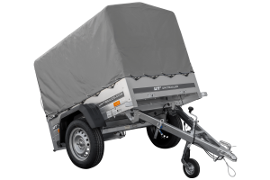 Kipper Anhänger 750 kg Garden Trailer 150 KIPP 150×106 cm [mit Hochplane, Hochspriegel und Stützrad] - ger_pl_Kipper-Anhanger