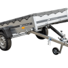 Kipper Pkw Anhänger Garden Trailer 230 KIPP [230 cm x 125 cm] mit Flachplane, Stützrad und Planenträger - ger_pl_Kipper-Pkw-A