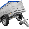 Pkw Anhänger Neu GARDEN TRAILER 150 KIPP mit zusätzlichen Bordwänden, Stützrad und blauer Flachplane - ger_pl_Pkw-Anhanger-Ne