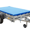 Pkw-Kippanhänger Garden Trailer 230 KIPP [230 cm x 125 cm] mit Flachplane, Stützrad und Planenträger - ger_pl_Pkw-Kippanhange