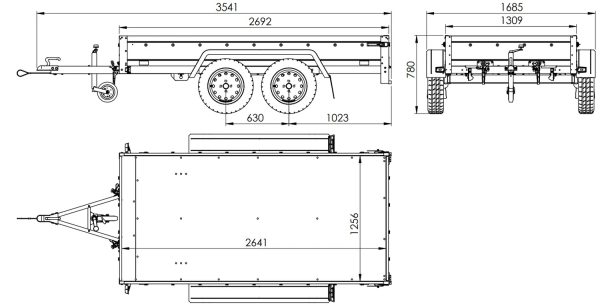 ger_pl_UNITRAILER-GARDEN-TRAILER-264-2-KIPP-Doppelachsanhanger-mit-Stutzrad-zusatzlichen-Bordwanden-Spriegel-und-hoher-Plane-4997_3 UNITRAILER GARDEN TRAILER 264/2 KIPP Doppelachsanhänger mit Stützrad, zusätzlichen Bordwänden, Spriegel und hoher Plane - ger